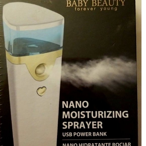 Nano Moisturizing Sprayer, USB Power Bank, BABY BEAUTY Forever Young, NEW - Picture 1 of 4